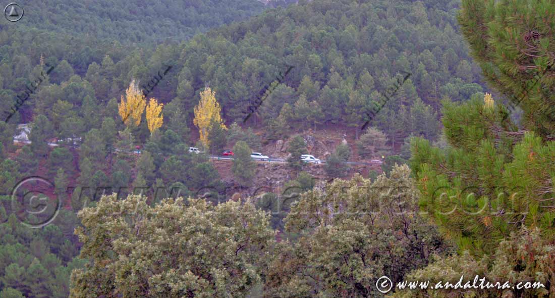 Vehículos en la Carretera de la Sierra - ¿Cómo ir en coche de Granada a la Estación de Esquí de Sierra Nevada?