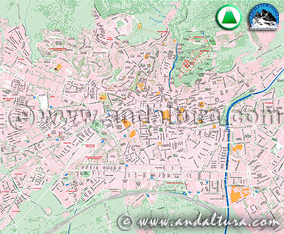 Callejero y Guía de Granada accede a nuestros contenidos para saber como llegar y visitar Granada y la Alhambra