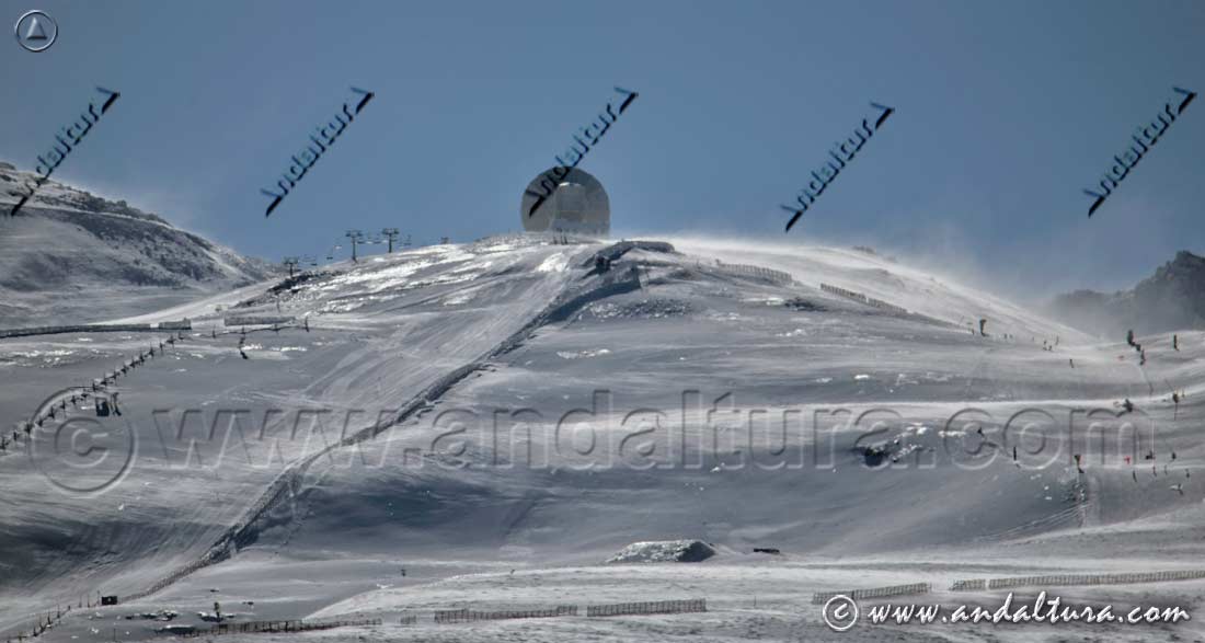 Pista de competición Prado de las Monjas y Violetas en el Área Loma de Dílar en la Estación de Esquí Sierra Nevada