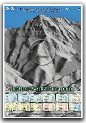 Poster y Calendario de Sierra Nevada: Espolón de la Alcazaba