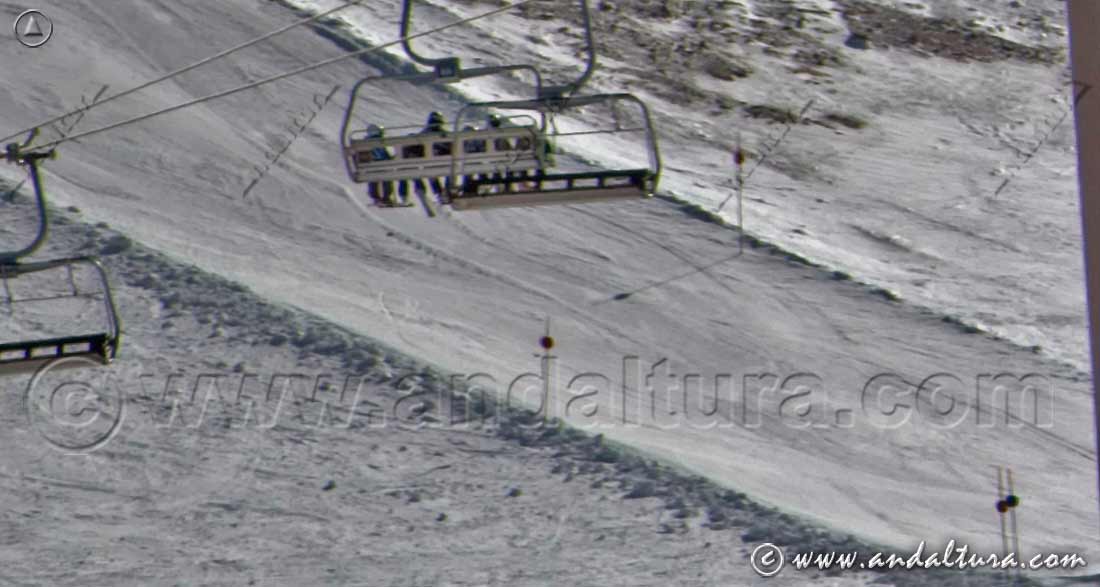 Pistas pisadas en la Estación de Esquí Sierra Nevada
