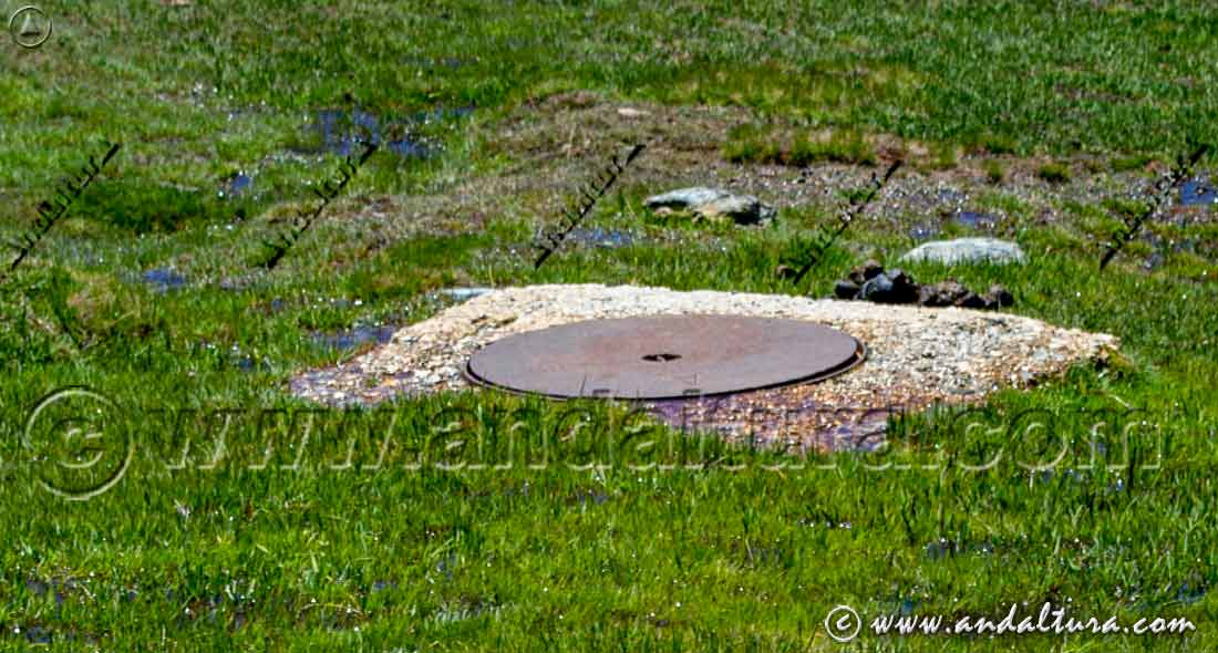 Alcantarilla en borreguiles en la Estación de Esquí Sierra Nevada