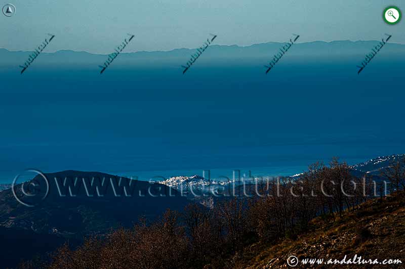 Salobreña, Mar Mediterráneo y Africa desde la Loma de Cáñar - Sierra Nevada