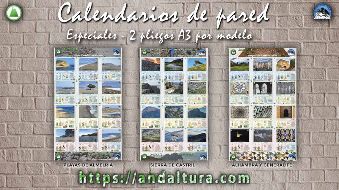 Calendarios temáticos de Andalucía 2026 en formato A3