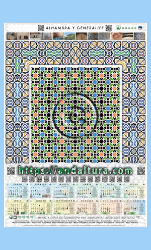 Modelo en gran formato de los calendarios de Andaltura 2026