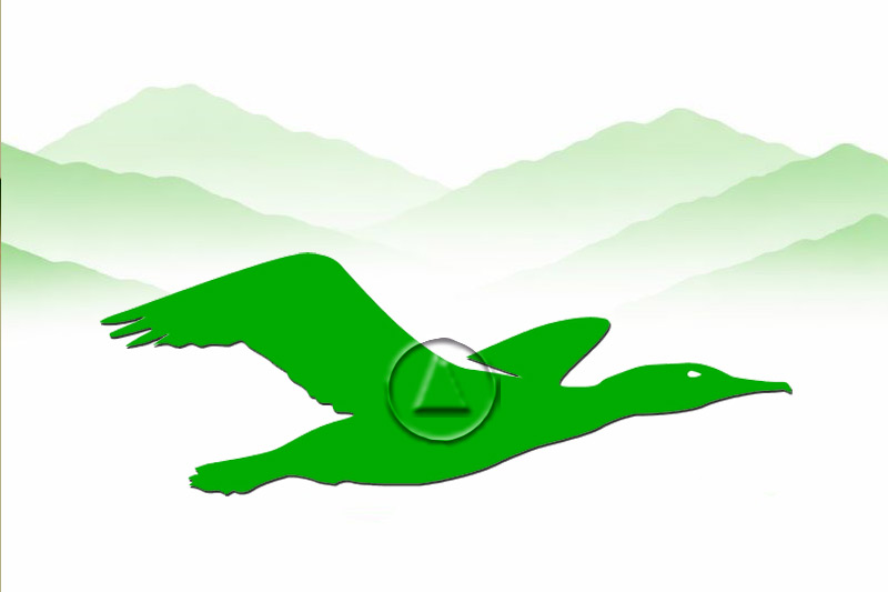 Silueta de ave acuática grande volando en entornos naturales de Andalucía